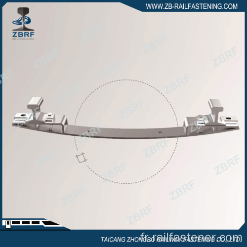 Cravate en acier ferroviaire pour la construction de tunnel